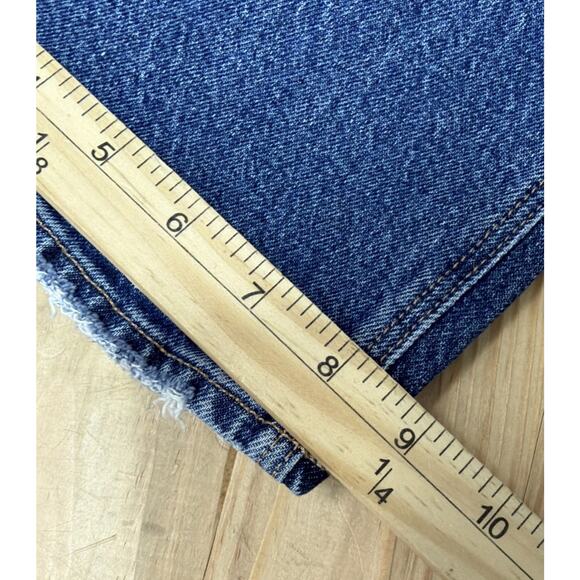 American Eagle Curvy 90s Straight High Rise Stretch Denim Jeans 8S 28x28 New - Picture 8 of 9